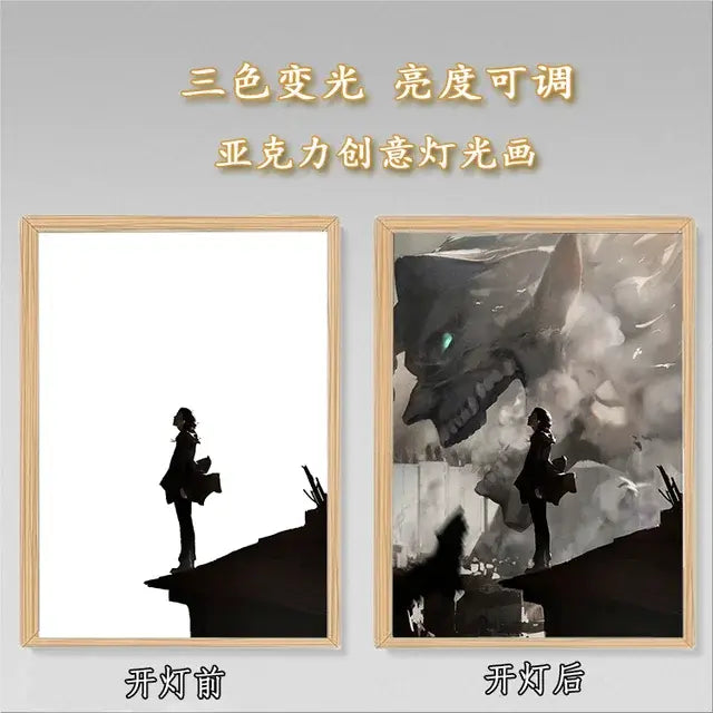 Attack On Titan Picture Frame Lamp