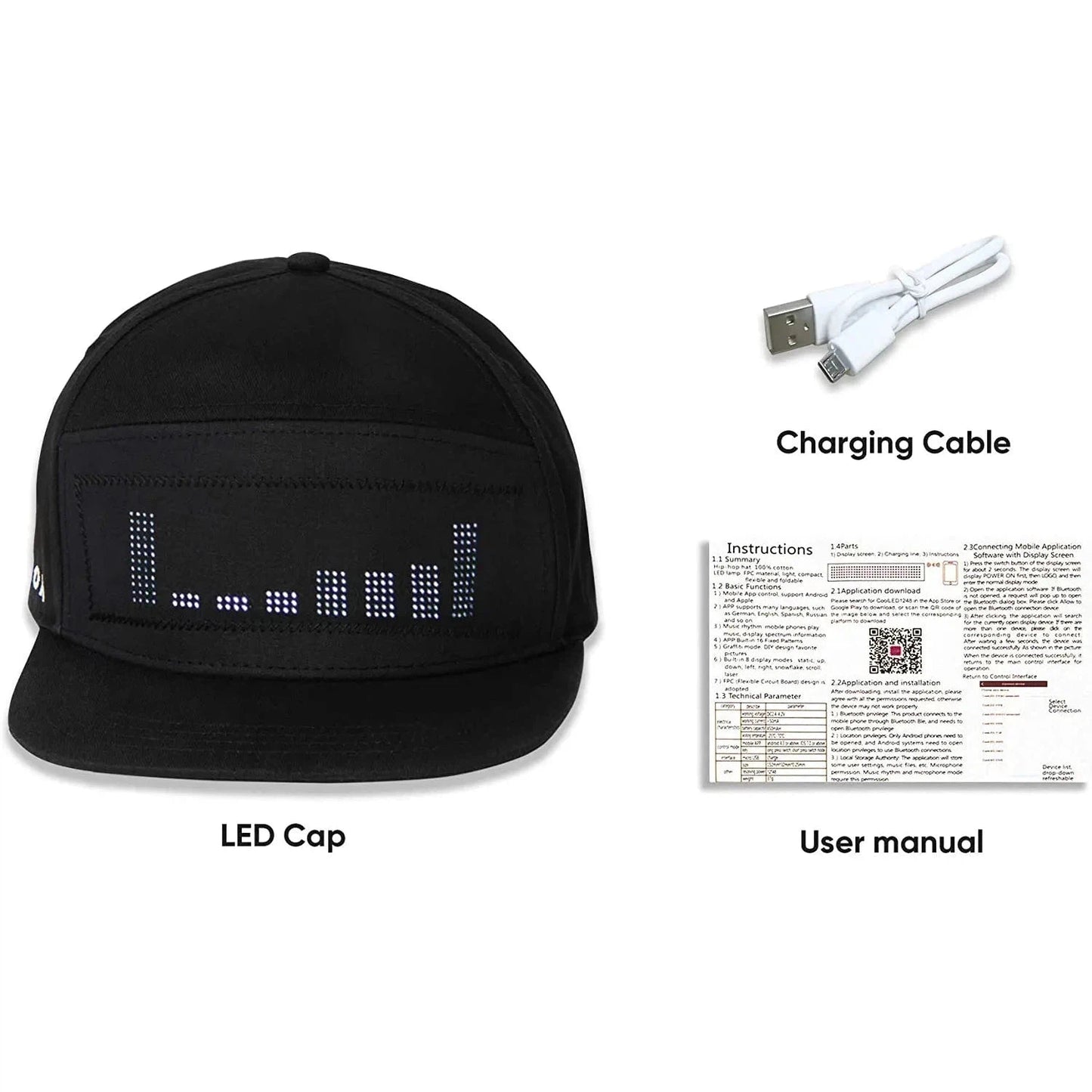 Bluetooth LED Smart Cap